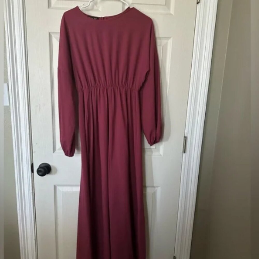 Pink long sleeve dress